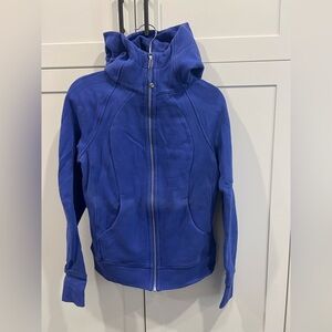 Lululemon Royal Blue Fleece Zip-Up Hoodie